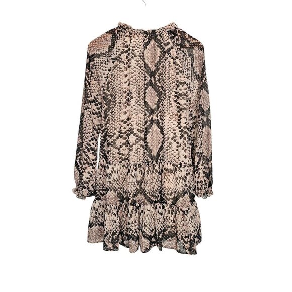 Women's - Show Me You Mumu Snake Print Long Sleeve Mini Dress, Size Small - Picture 8 of 10
